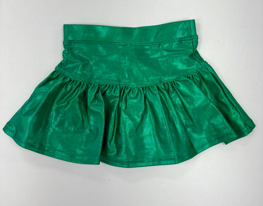Gathered Skort in Green Shimmer