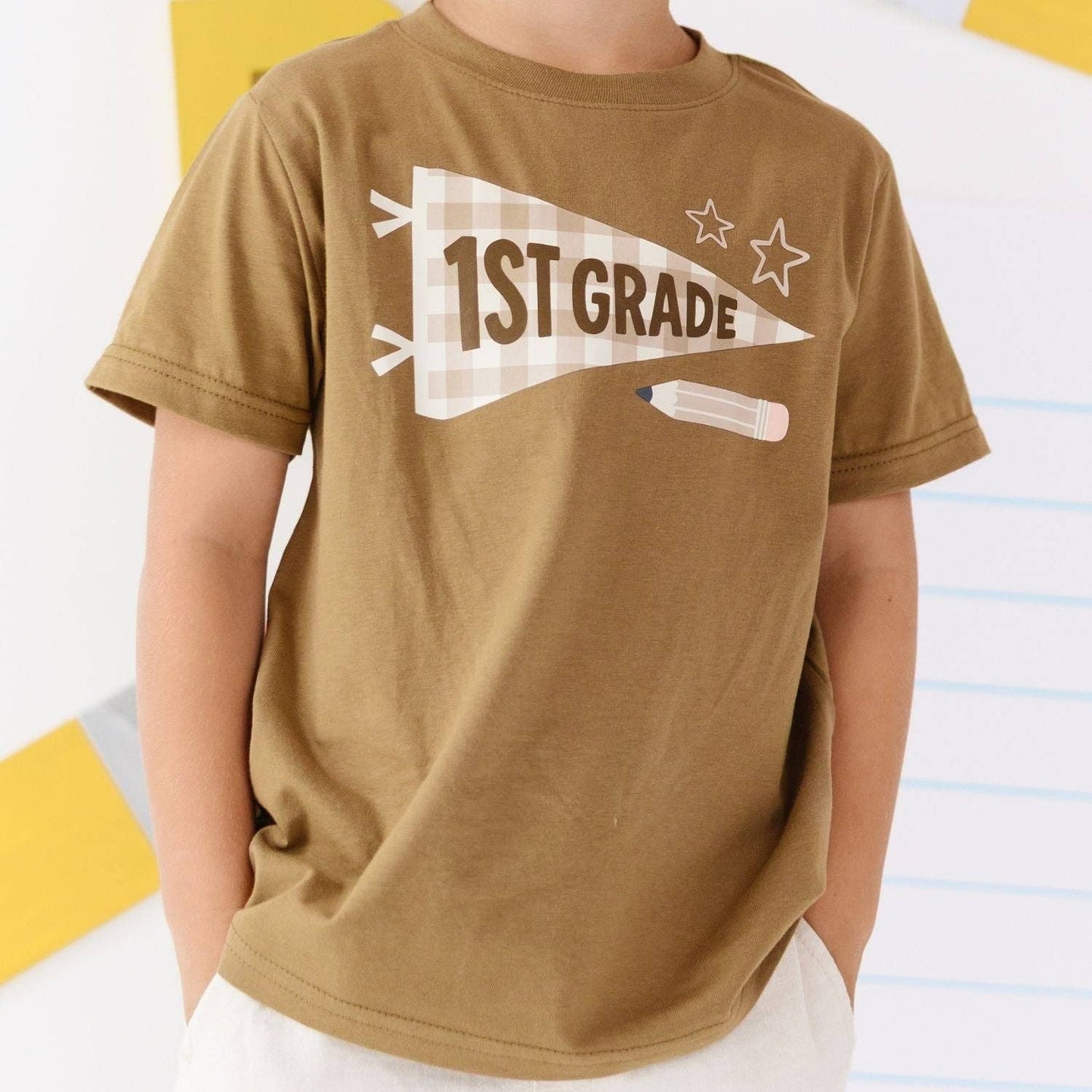 First Grade Pennant Short Sleeve T-Shirt - Boys Clothing