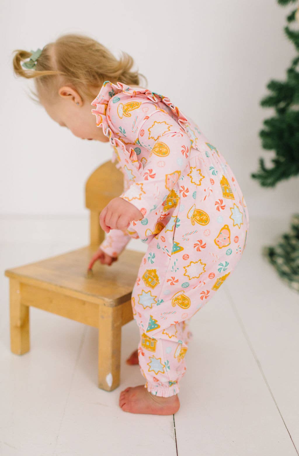 Mabel Romper in Christmas Cookies | baby clothing 