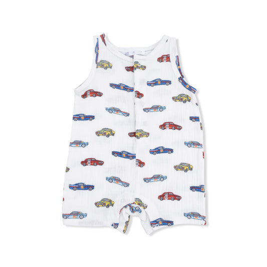 Race Car- Shortie Romper
