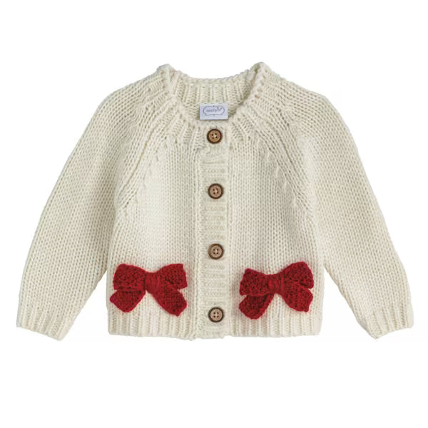 Crochet Bow Cardigan