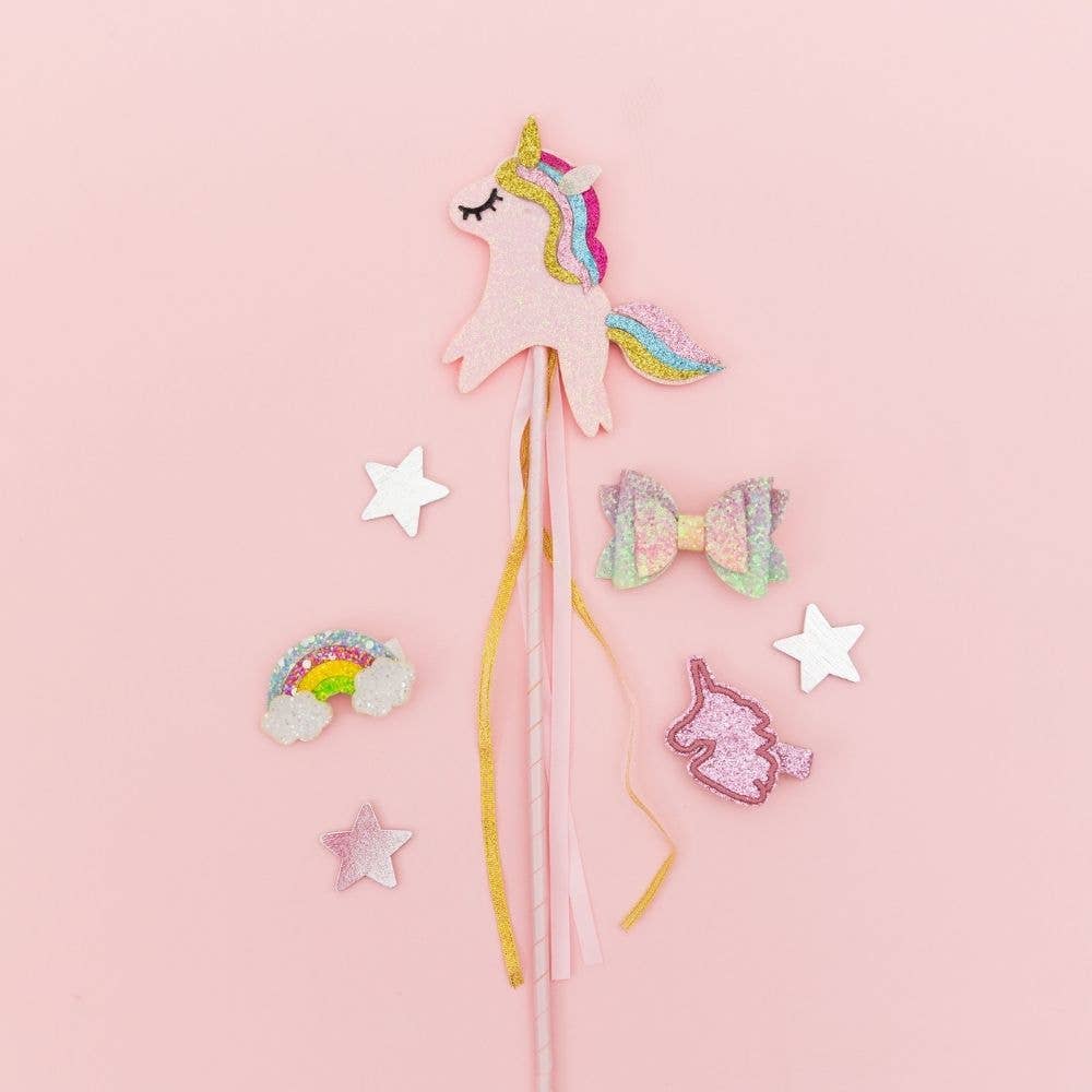 Unicorn Rainbow Clip Set - Kids Hair Clip Set