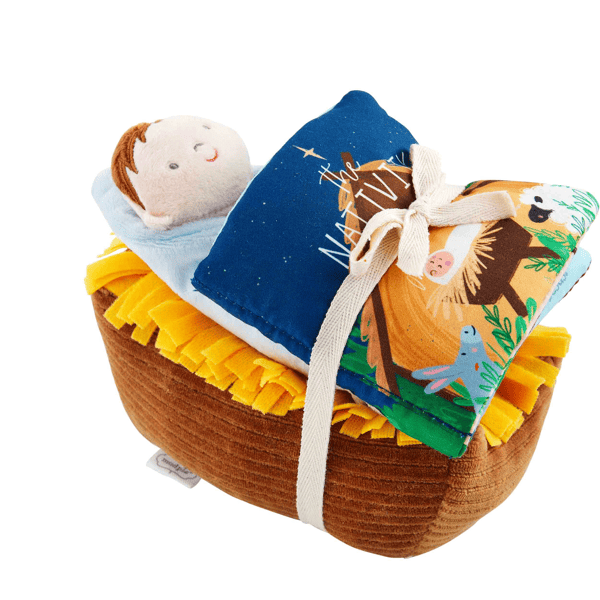 Nativity Plush with Book- Mudpie