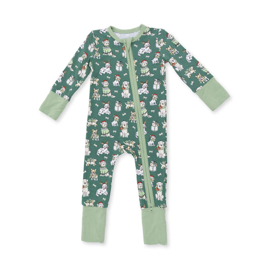 Christmas Dogs Uni- Convertible Romper