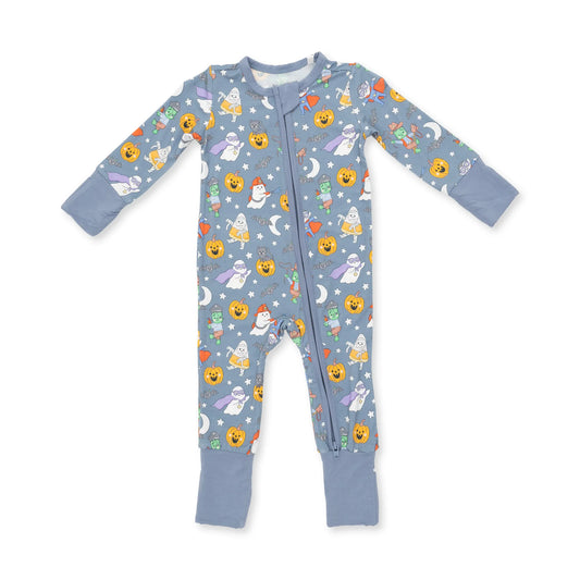 Halloween Monster blue Romper