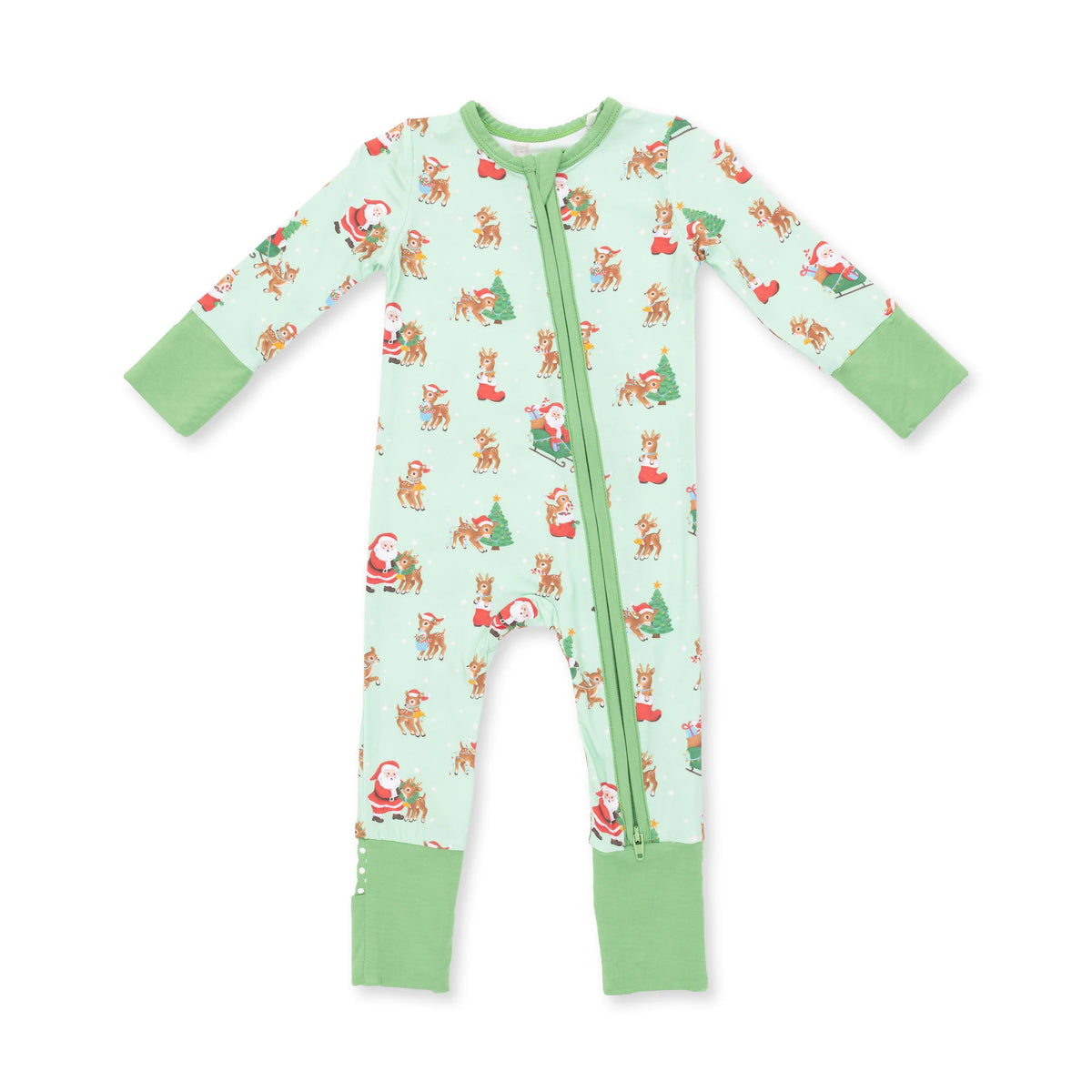 Vintage Reindeer & Santa Uni- Convertible Romper