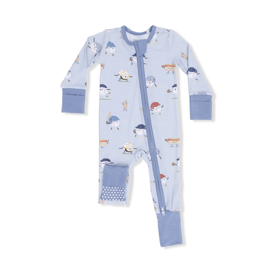 convertible romper - Baseballs playing baseball