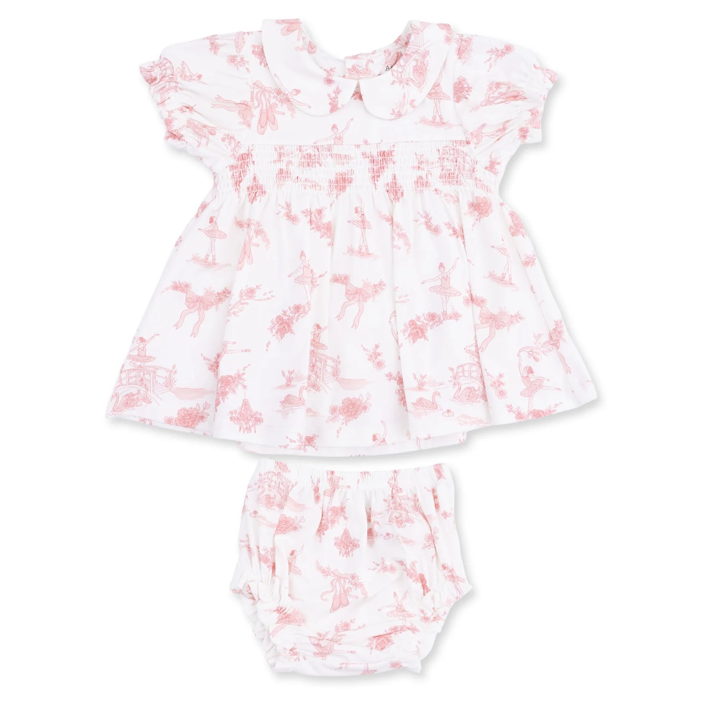 Ballet Toile smocked dress set