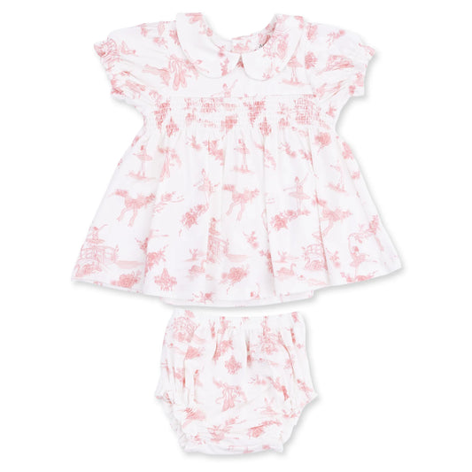 Ballet Toile smocked dress set