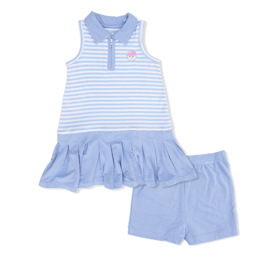 Striped Golf- Polo tennis dress