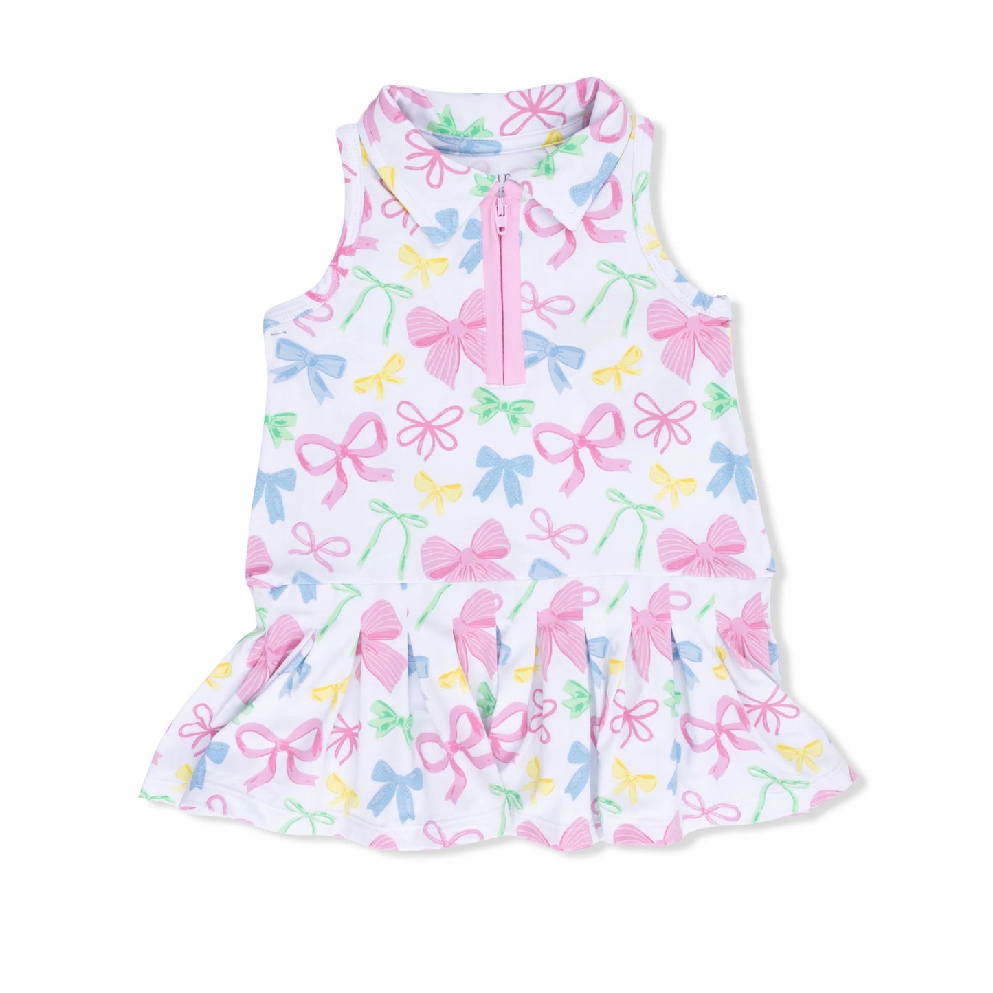 Polo Tennis Dress with Cartwheel Short- Sweet Bows