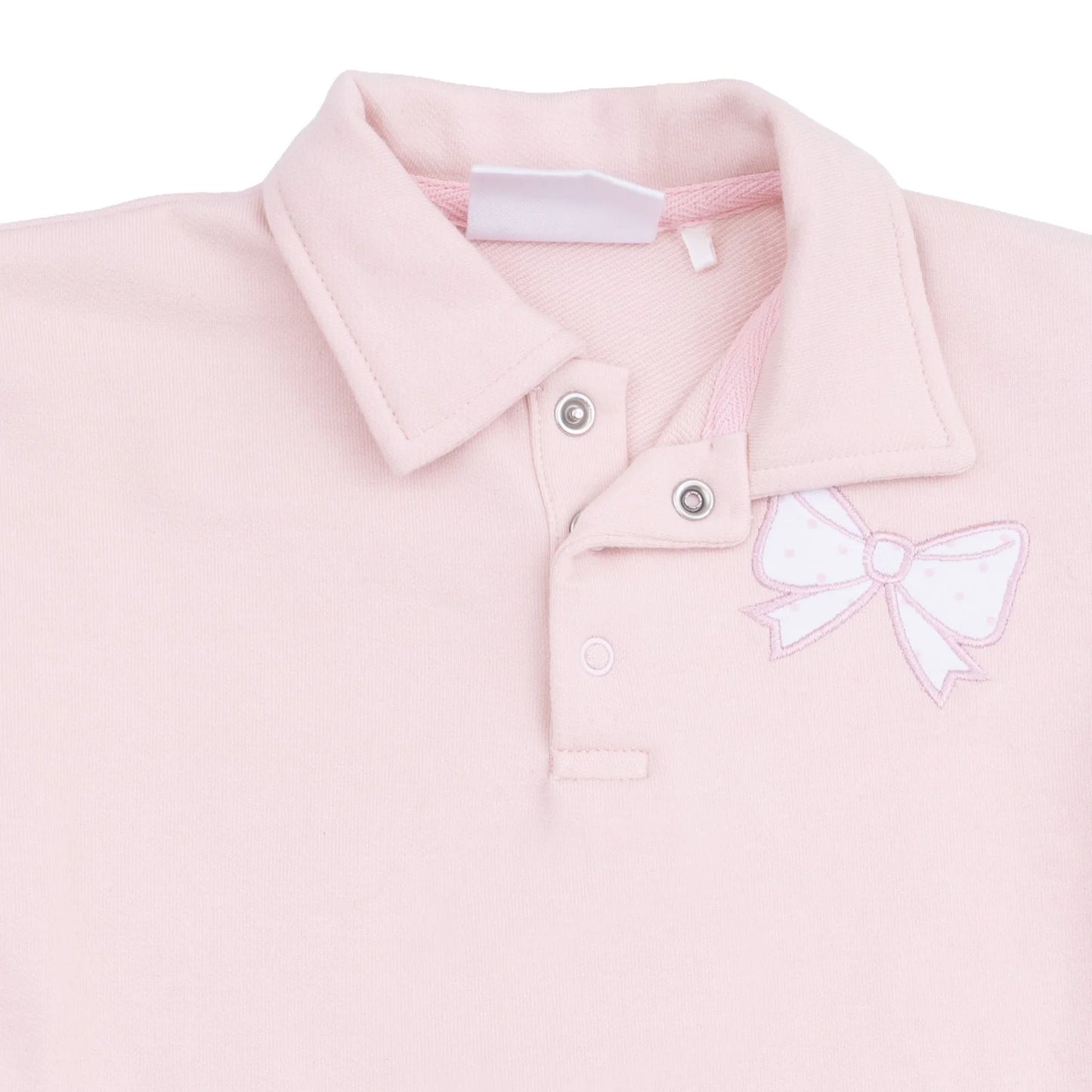 Veiled pink bows- polo dress and legging