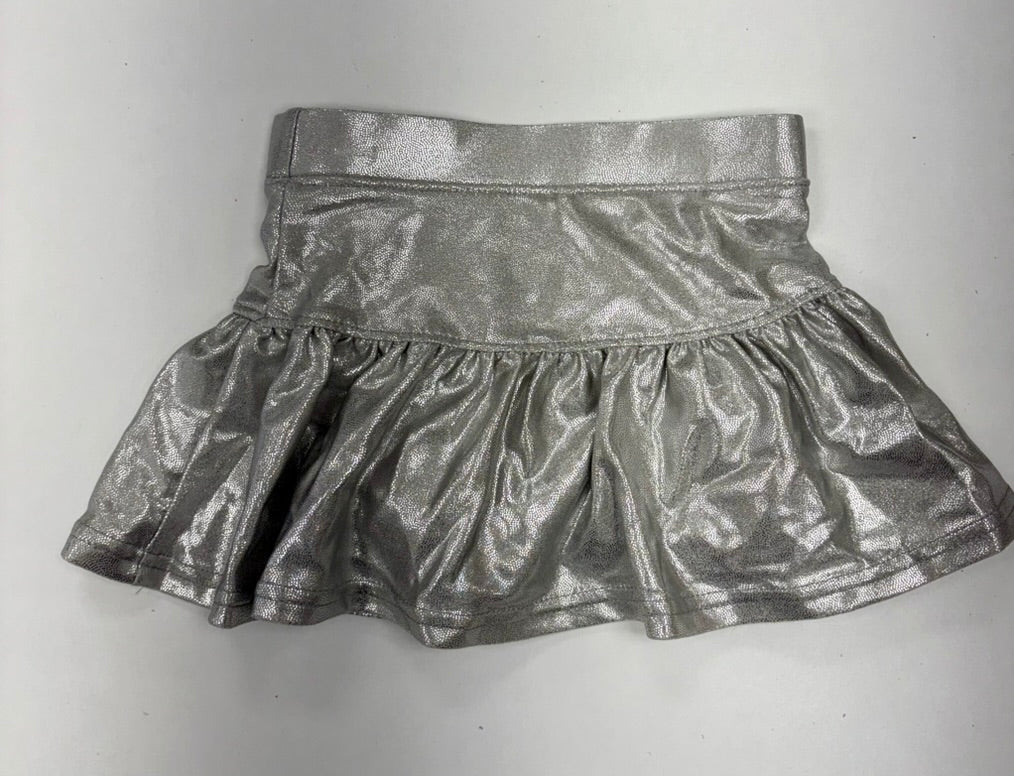 Gathered Skort in Silver Shimmer