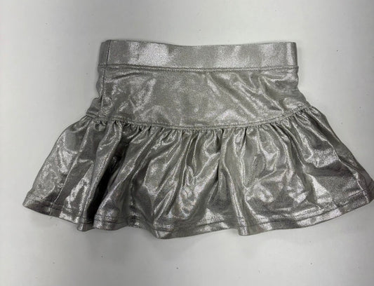 Gathered Skort in Silver Shimmer