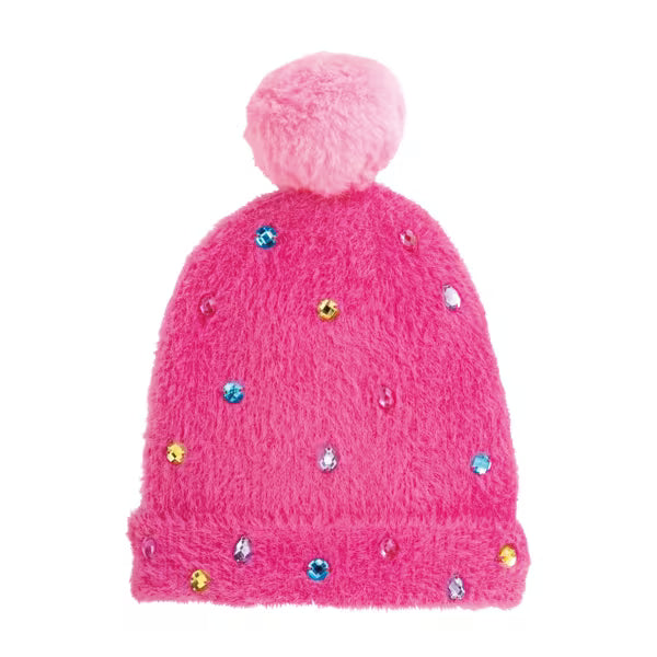 Hot Pink Glitzy Beanie