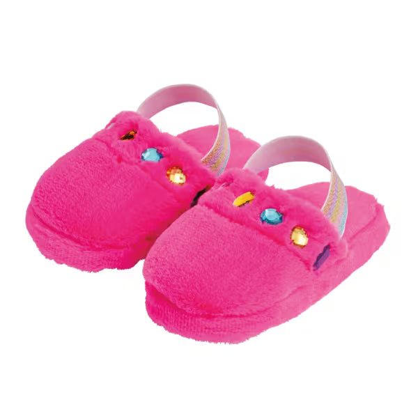 Glitzy Rhinestone Slippers- Hot Pink