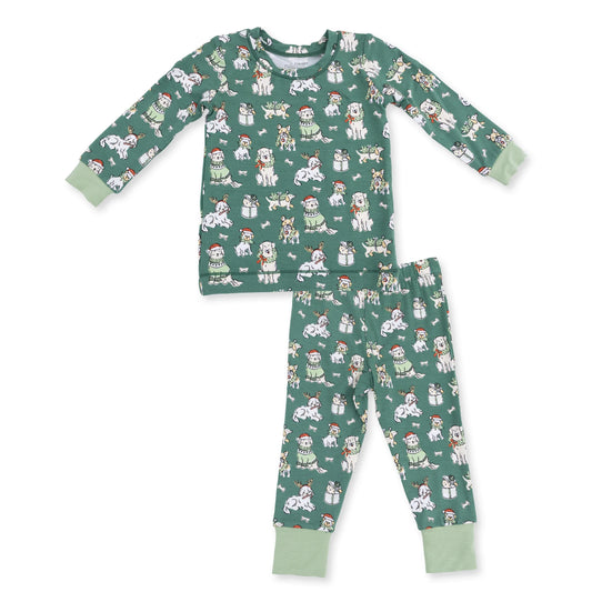 Christmas Dogs Uni- Long Sleeve Loungewear Set