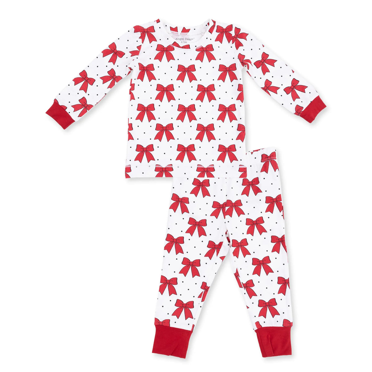 Festive Bows- Long Sleeve Loungewear Set