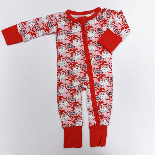 Zipper Romper Ho Ho Howdy Pink