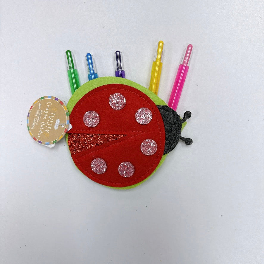 Lady Bug Twisty Crayon Holder