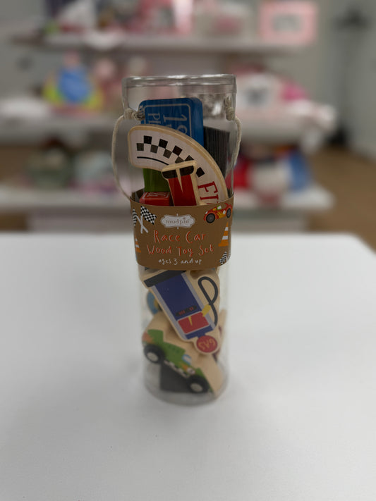 Race Car Wood Toy Set