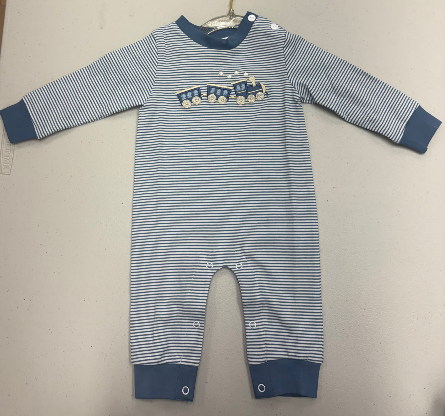 Train Boy's Romper