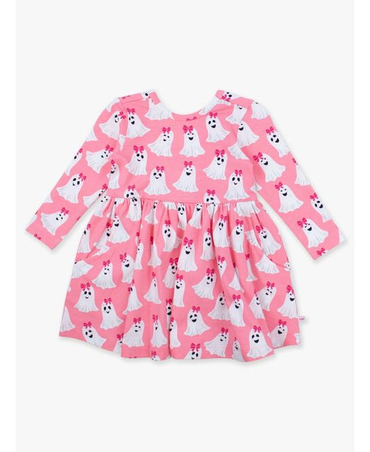 Ghostie Girls knit short sleeve twirl dress