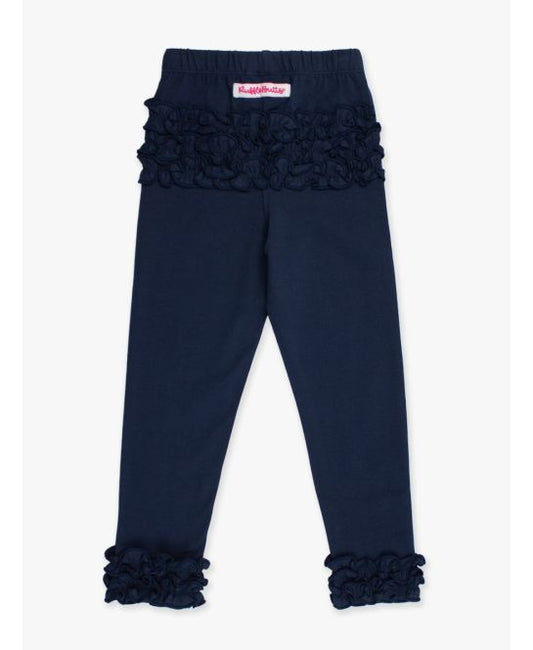 Dark Navy Ruffle Leggings