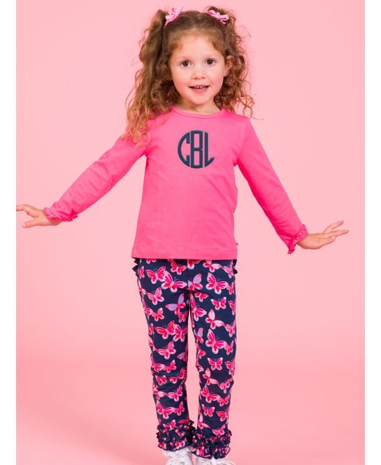 Butterfly Bliss Ruffle Leggings