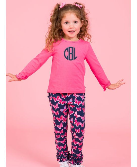 Butterfly Bliss Ruffle Leggings