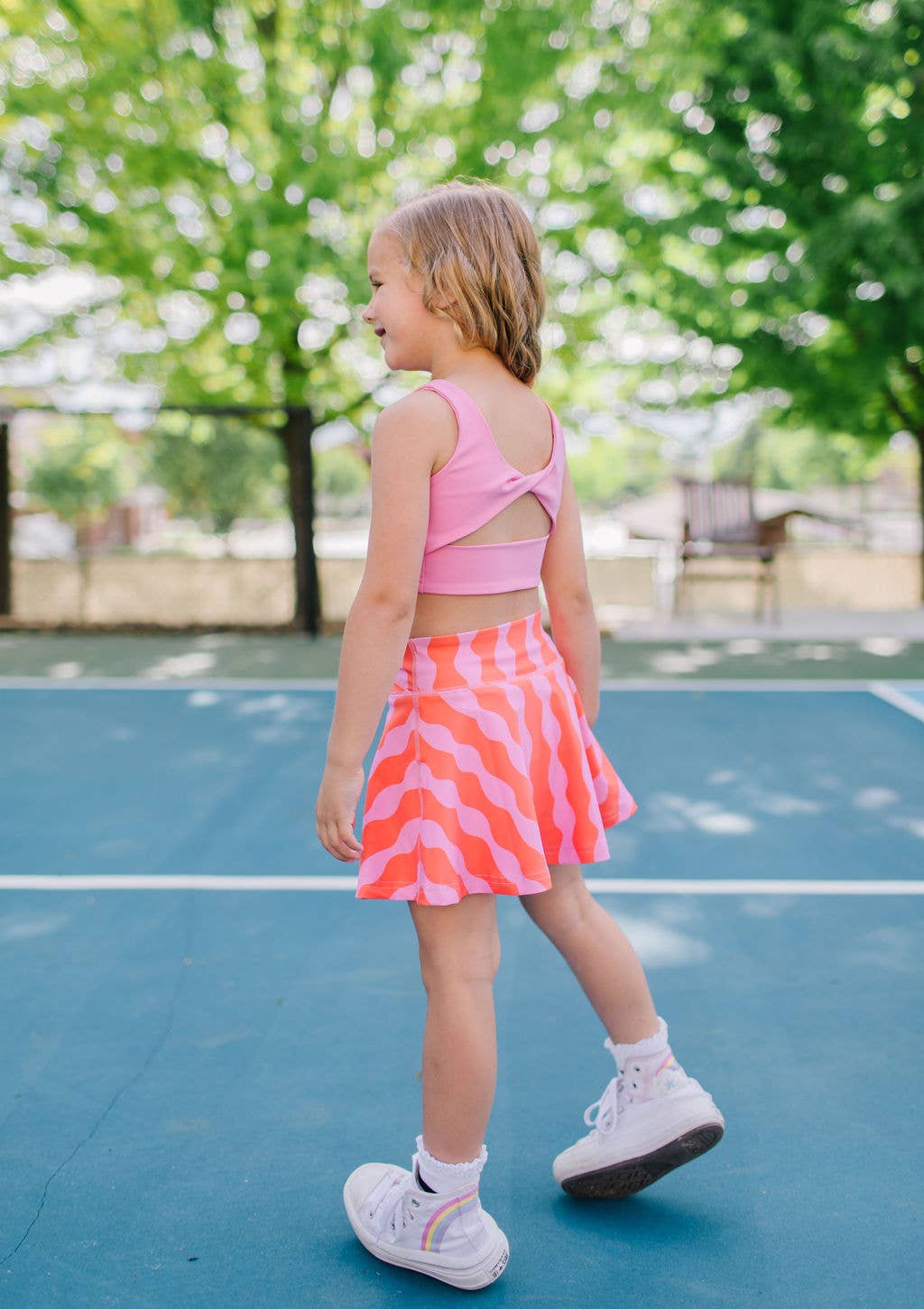 Ashlyn Athletic Set in Carnation Crinkle