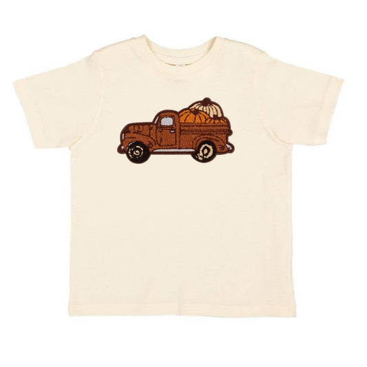 Fall Truck Patch Short Sleeve T-Shirt - Boys Clothing