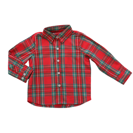 William Shirt Classic Holiday Plaid