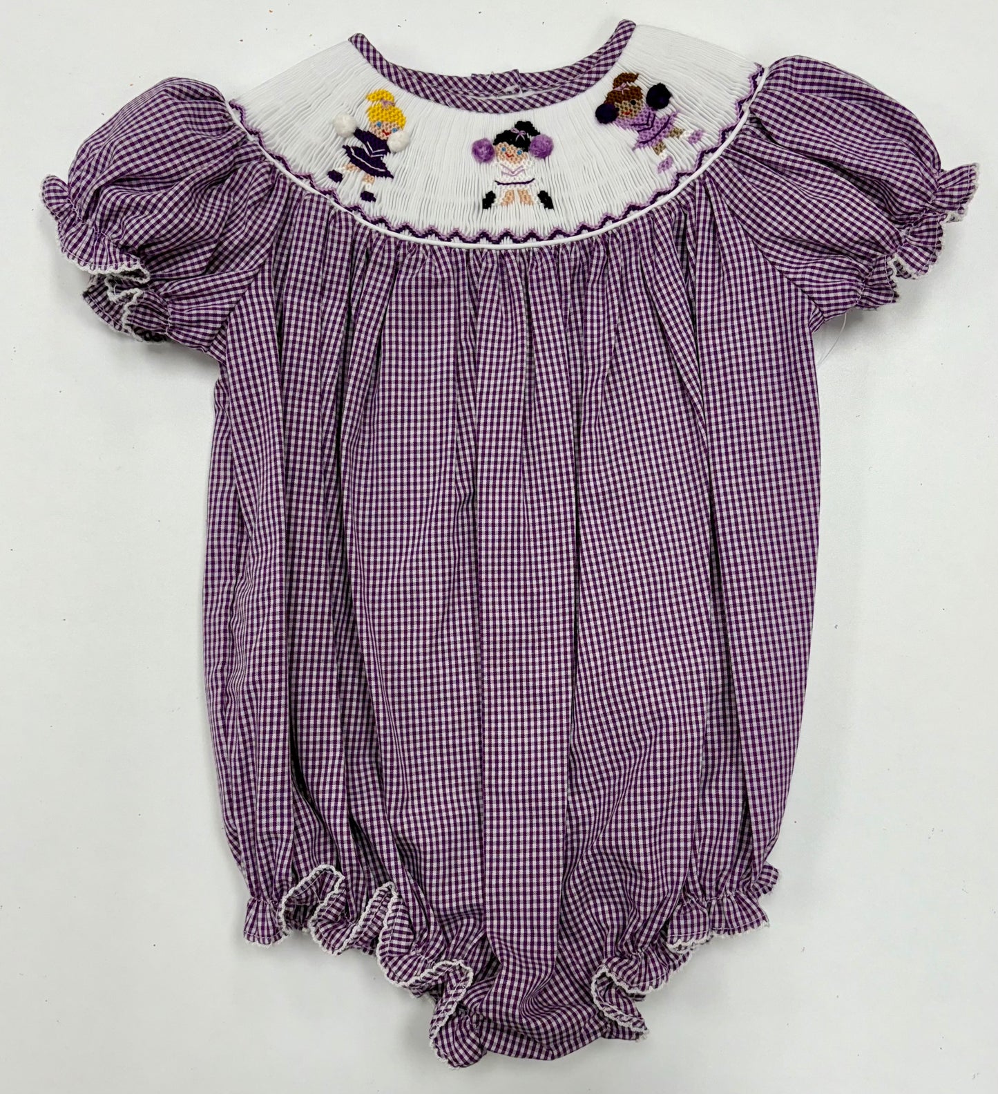 Purple Cheerleaders Birdie Bubble