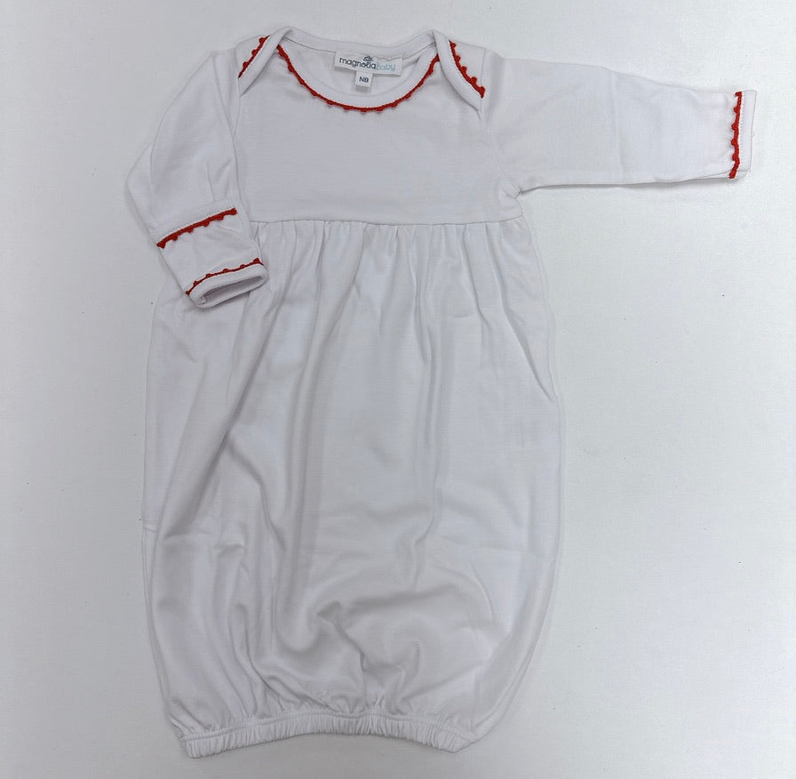 Holiday Baby Joy- Gathered Gown