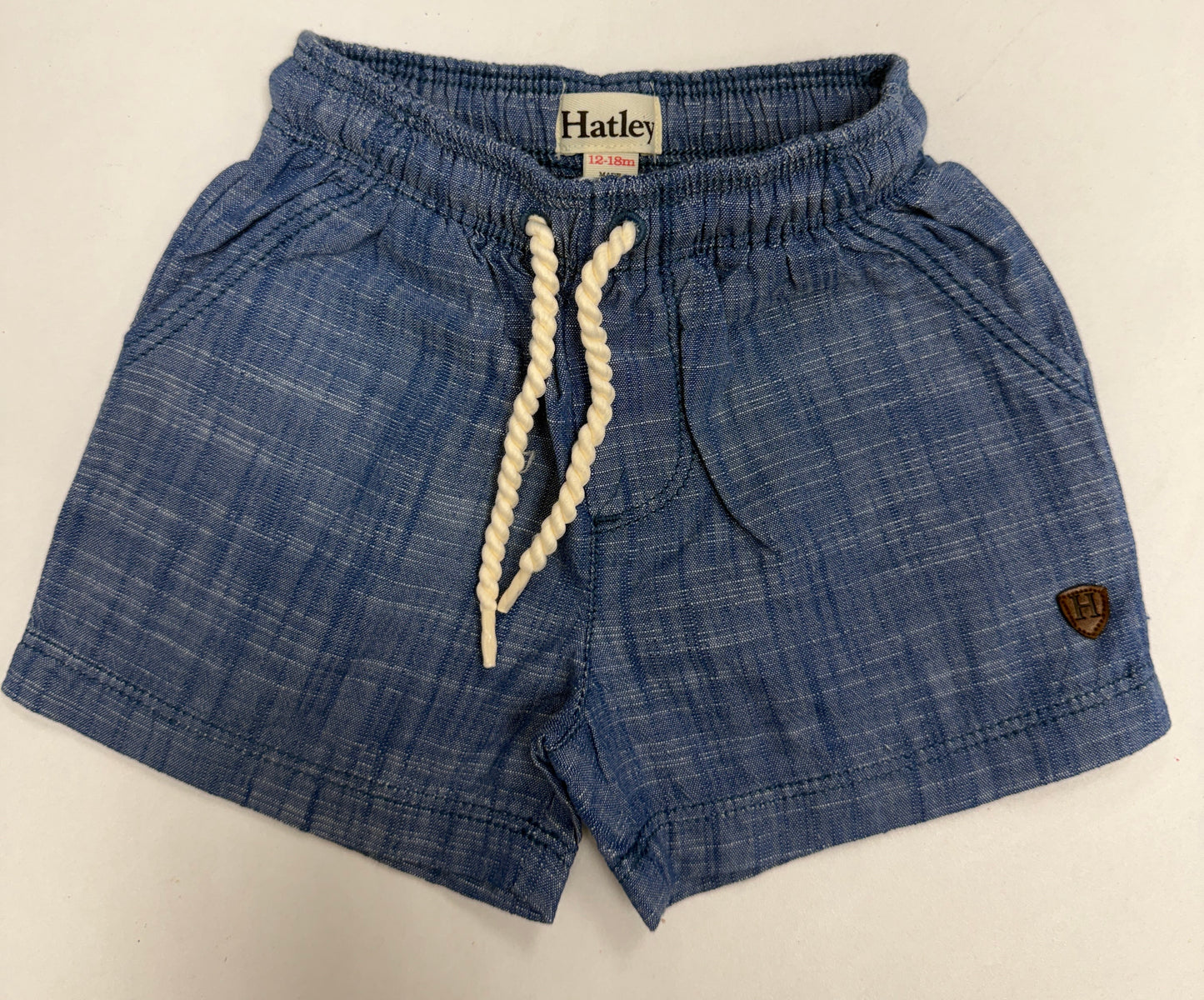 Toddler Pull On Shorts - Blue Indigo