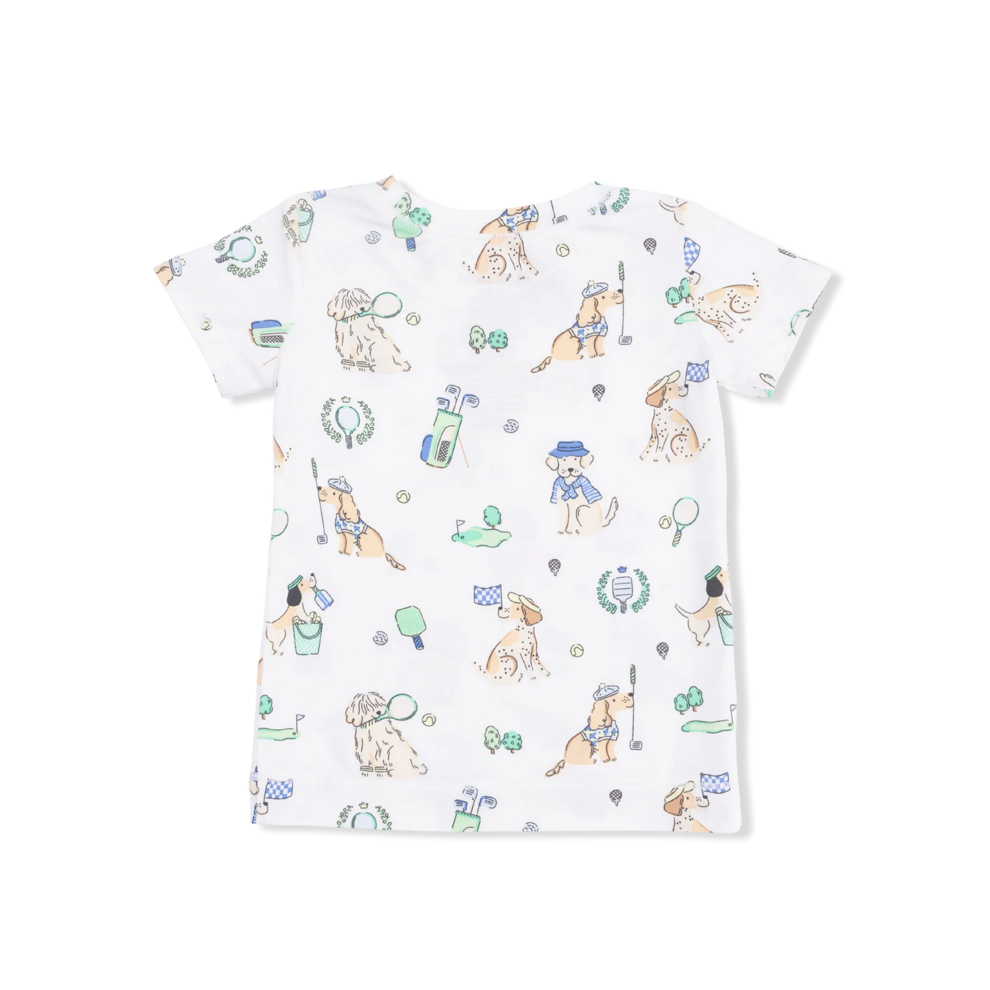 Country Club Dogs S/S Loungewear Set - Neutral