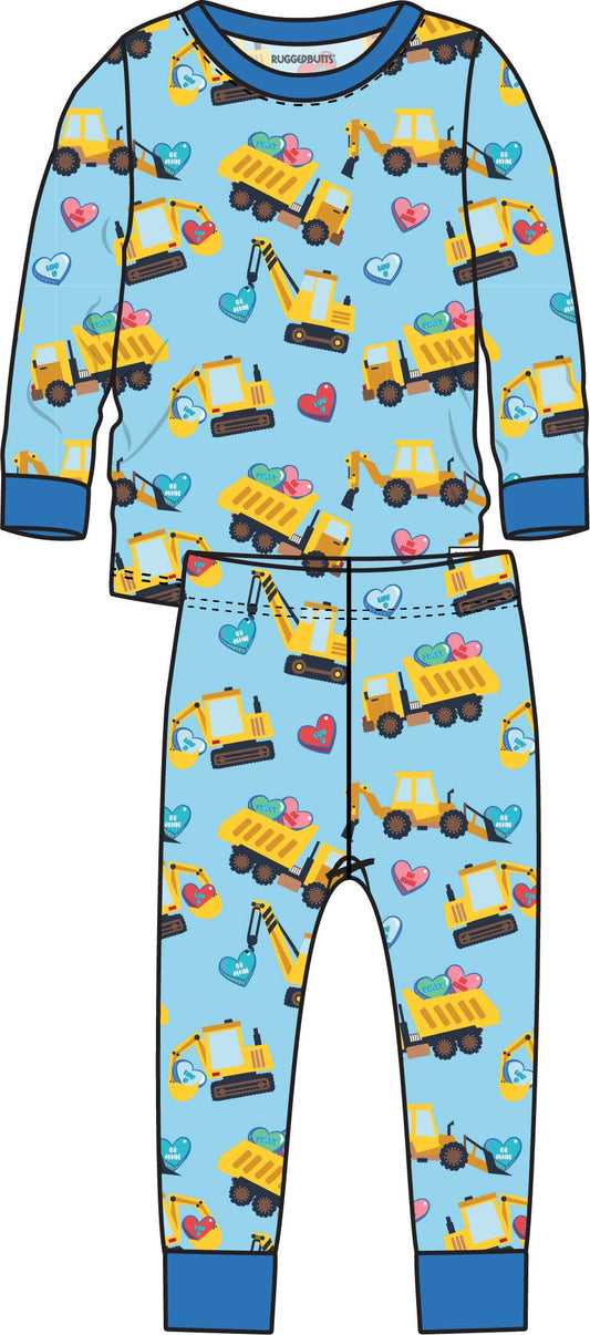 SoftSnooze™ Kids Bamboo Viscose Loads of Love Long Sleeve Pajama Set