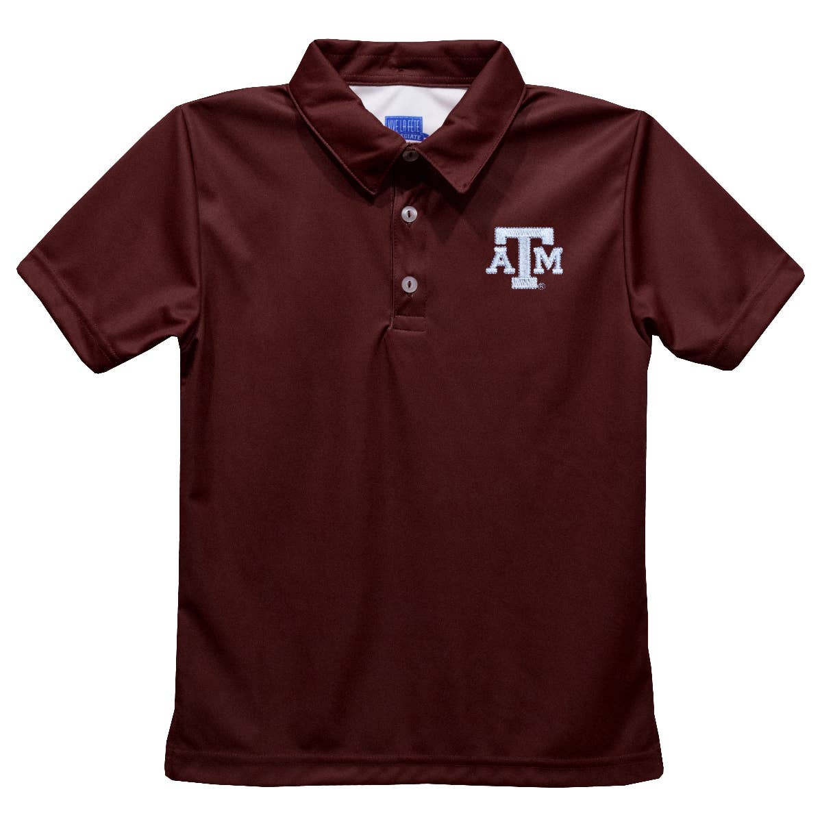 Texas AM Aggies Embroidered Maroon Short Sleeve Polo Shirt
