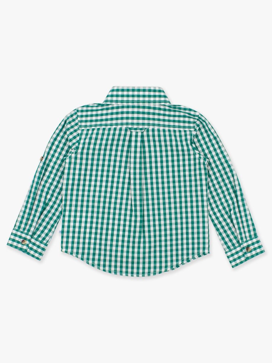Classic Emerald Green Gingham l/s Shirt