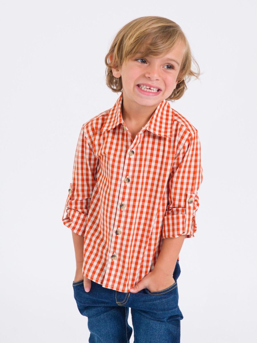 Classic Rust Gingham l/s shirt