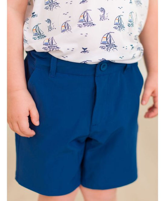 Navy Hybrid Shorts
