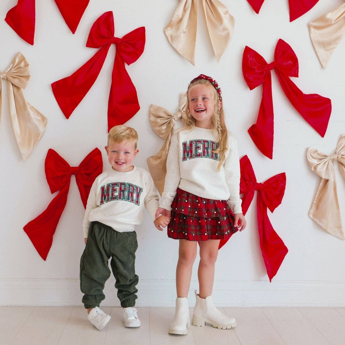 Christmas Tartan Pearl Skirt - Kids Clothing - Holiday