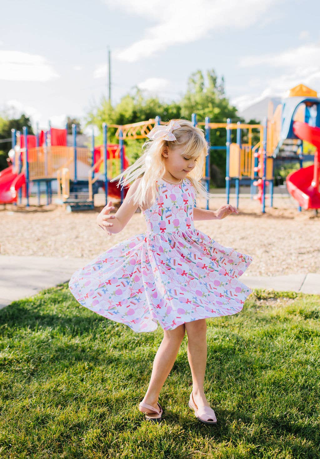 Charlotte Dress in Perfect Match | Girls Pickleball Dress