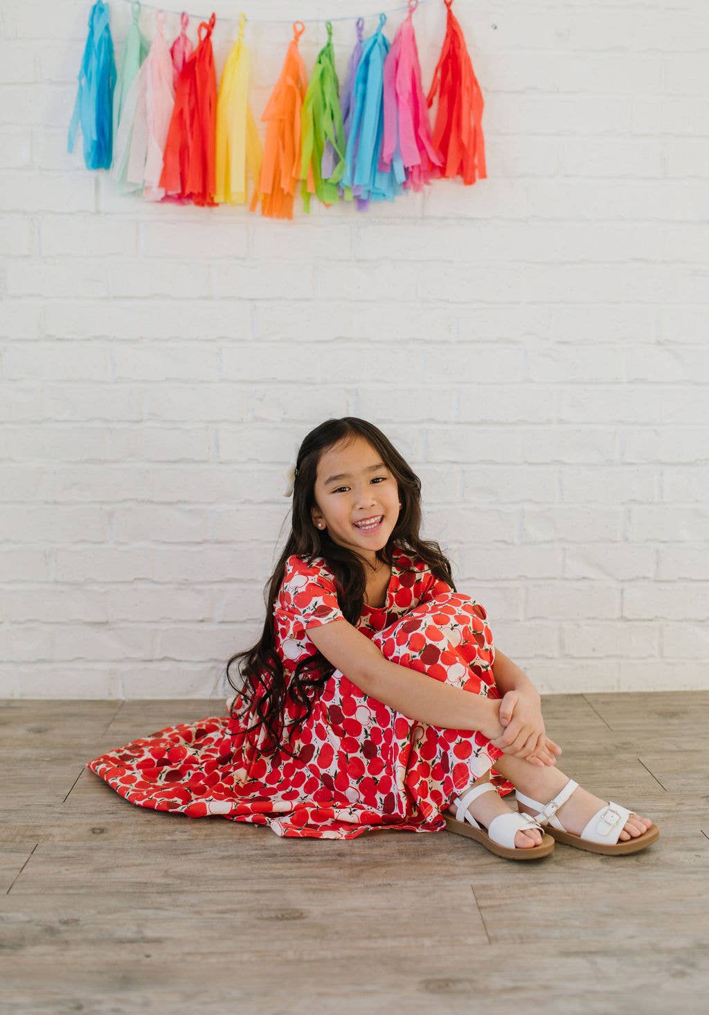 Classic Twirl Dress in Apple | Girls BACK TO SCHOOL Dress
