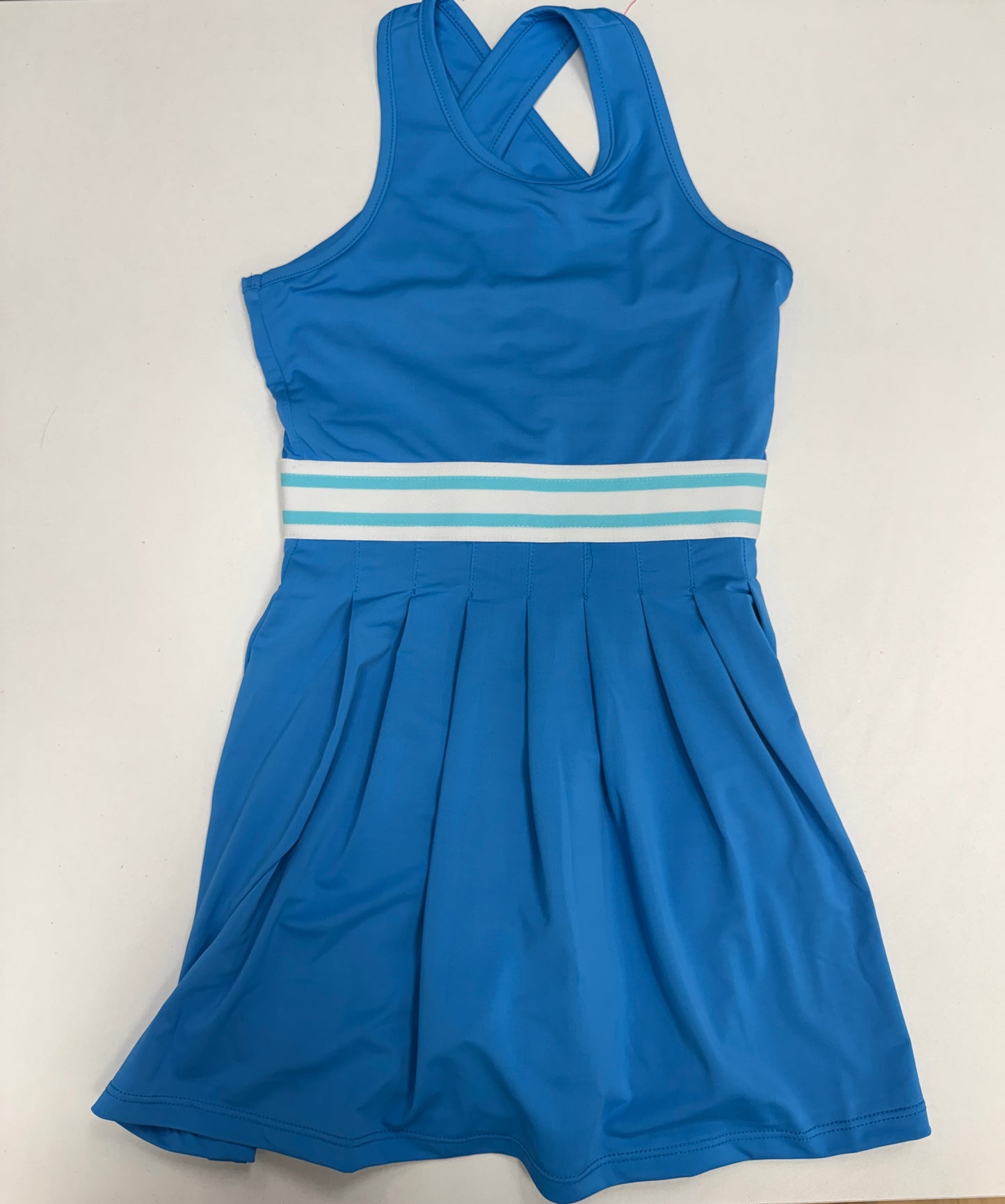 Pleated Active Dress - Malibu Blue