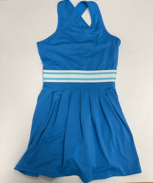 Pleated Active Dress - Malibu Blue