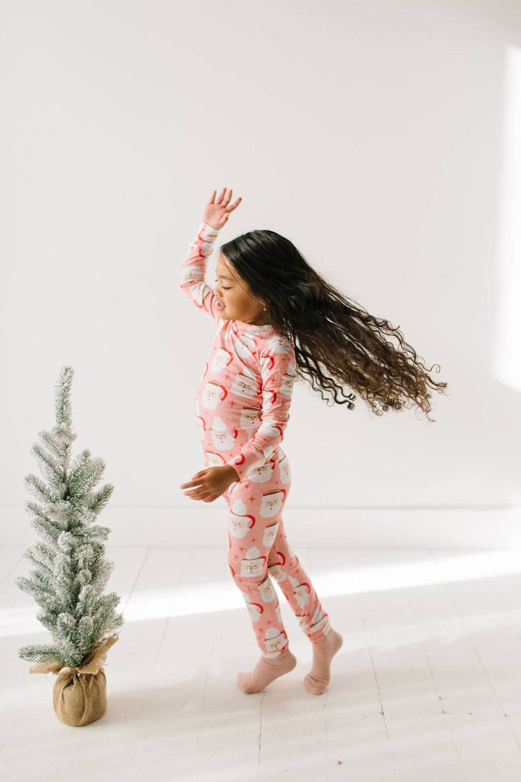 2 piece Bamboo Pajama in Santa Cocoa