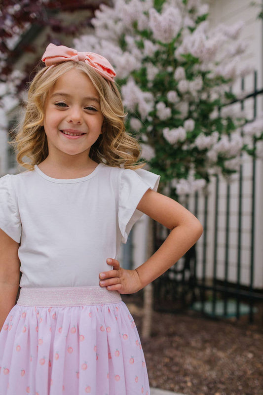 Flutter Tee in White | FEBRUARY 2026 | girls tshirt