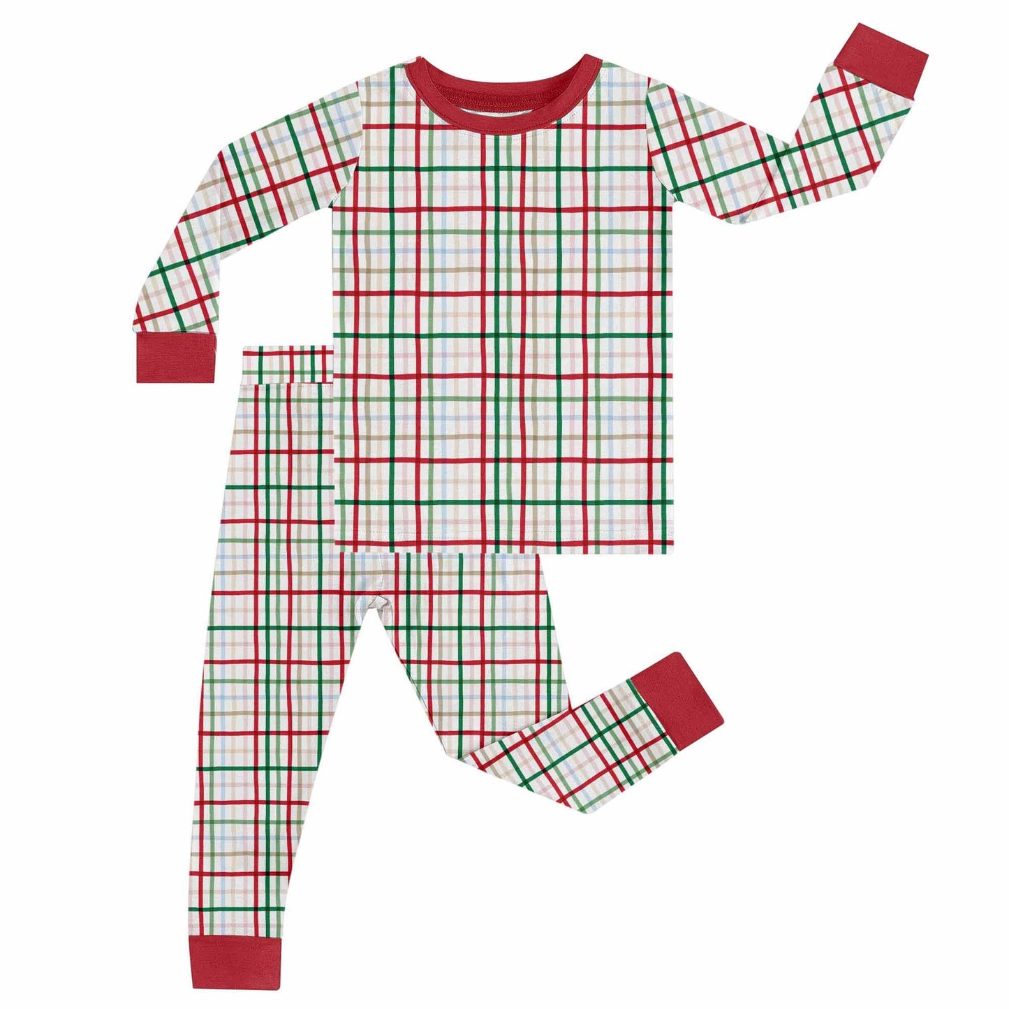 Festive Plaid - LS/Pants 2Pc PJs